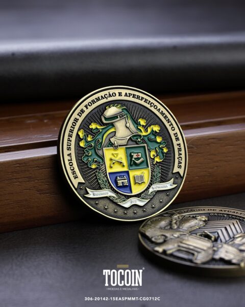 Moeda militar personalizada – challenge coin – 306-20142-15EASPMMT-CG0712C