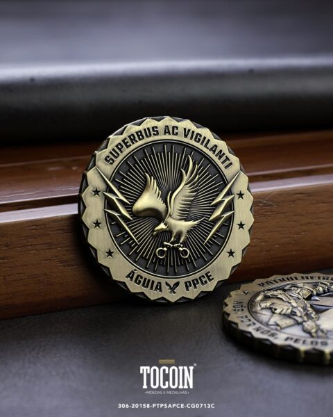 Moeda militar personalizada – challenge coin – 306-20158-PTPSAPCE-CG0713C