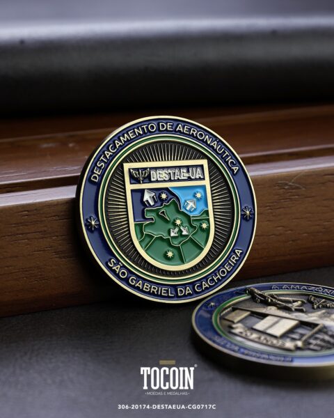Moeda militar personalizada – challenge coin – 306-20174-DESTAEUA-CG0717C