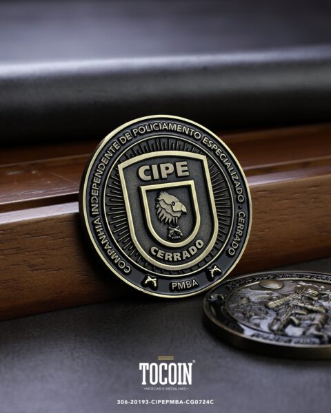Moeda militar personalizada – challenge coin – 306-20193-CIPEPMBA-CG0724C