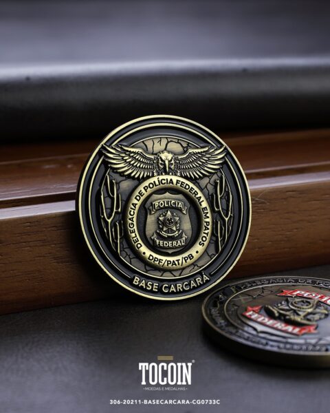 Moeda militar personalizada – challenge coin – 306-20211-BASECARCARA-CG0733C