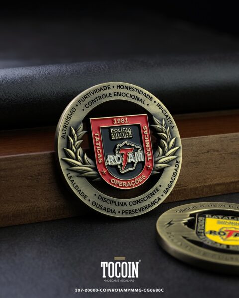 Moeda militar personalizada – challenge coin – 307-20000-COINROTAMPMMG-CG0680C