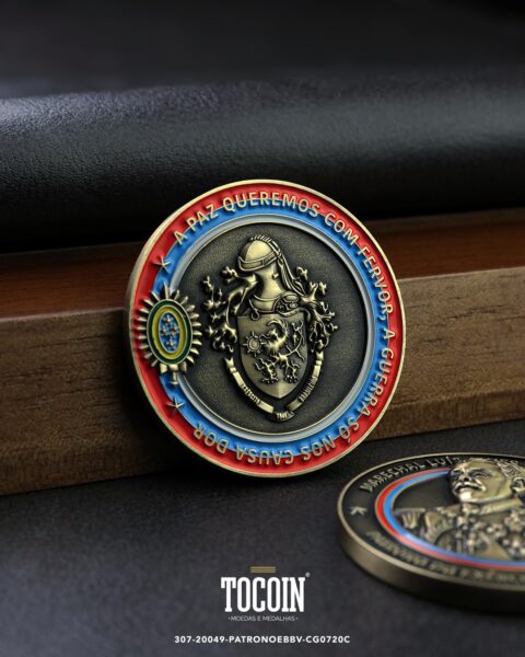 Moeda militar personalizada – challenge coin – 307-20049-PATRONOEBBV-CG0720C
