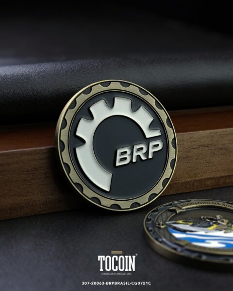 Moeda corporativa personalizada (challenge coin) – presente para funcionários e empresas – 307-20063-BRPBRASIL-CG0721C