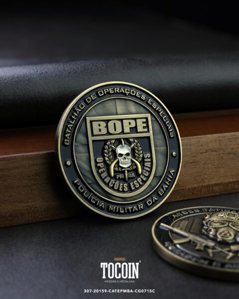 Moeda militar personalizada – challenge coin – 307-20159-CATEPMBA-CG0715C