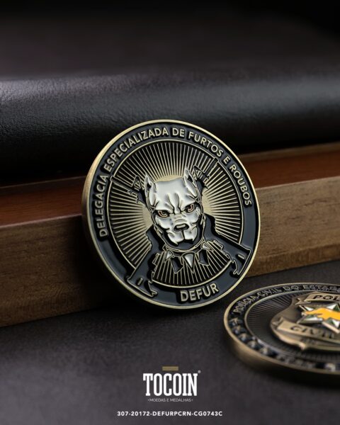 Moeda militar personalizada – challenge coin – 307-20172-DEFURPCRN-CG0743C