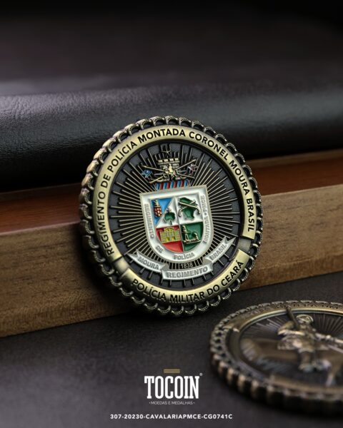 Moeda militar personalizada – challenge coin – 307-20230-CAVALARIAPMCE-CG0741C