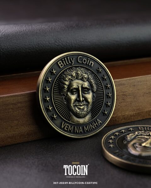 Moeda corporativa personalizada (challenge coin) – presente para funcionários e empresas – 307-20249-BILLYCOIN-CG0739C