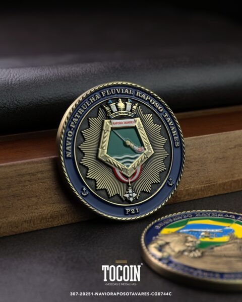 Moeda militar personalizada – challenge coin – 307-20251-NAVIORAPOSOTAVARES-CG0744C