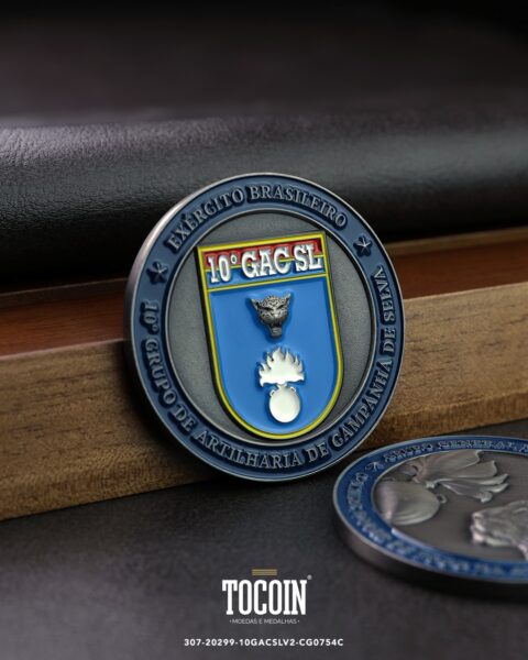 Moeda militar personalizada – challenge coin – 307-20299-10GACSLV2-CG0754C
