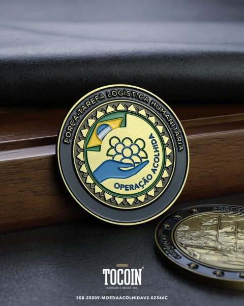 Moeda militar personalizada – challenge coin – 308-20209-MOEDAACOLHIDAV2-02346C