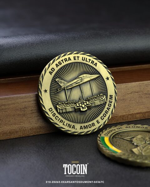 Moeda militar personalizada – challenge coin – 310-20265-EEARSANTOSDUMONT-02367C