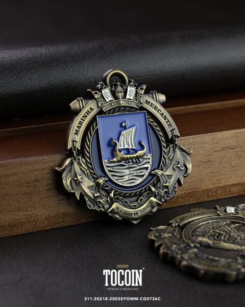 Moeda militar personalizada – challenge coin – 311-20218-2005EFOMM-CG0736C