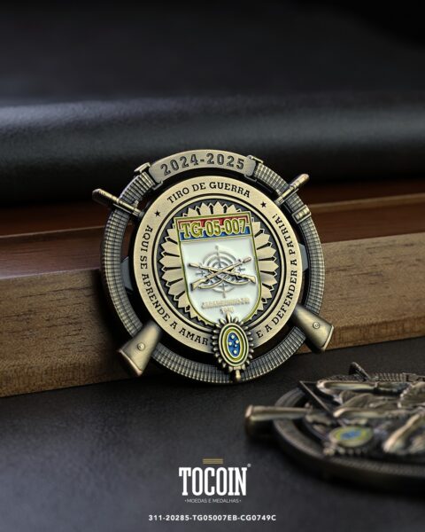 Moeda militar personalizada – challenge coin – 311-20285-TG05007EB-CG0749C