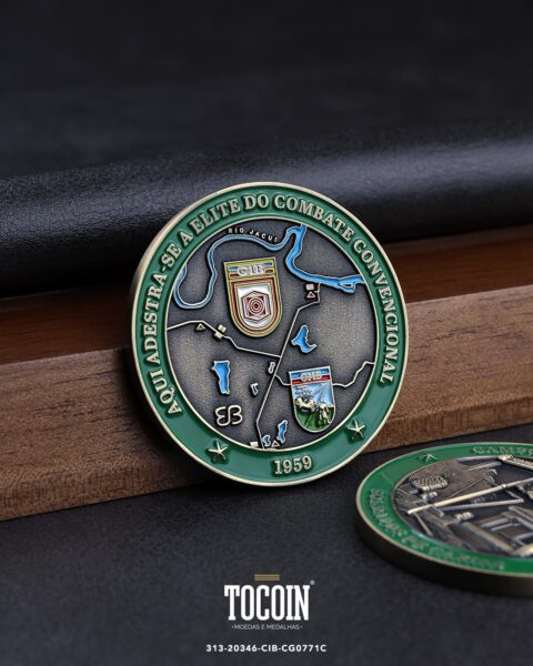 Moeda militar personalizada – challenge coin – 313-20346-CIB-CG0771C