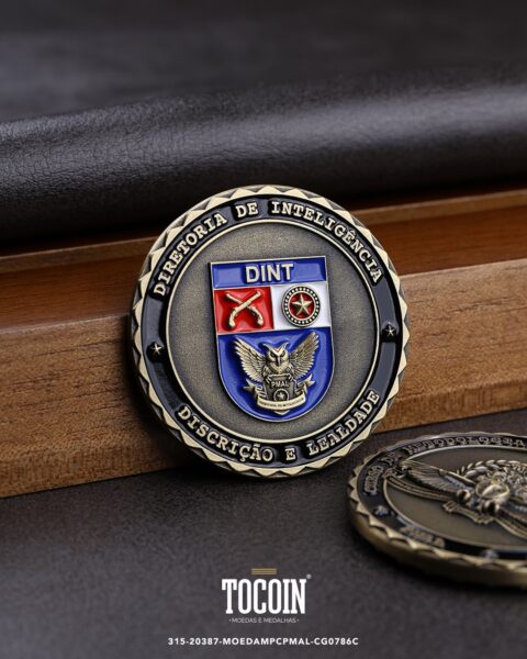 Moeda militar personalizada – challenge coin – 315-20387-MOEDAMPCPMAL-CG0786C