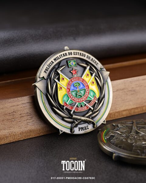 Moeda militar personalizada – challenge coin – 317-20351-PMDOACRE-CG0783C