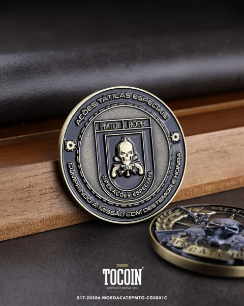 Moeda militar personalizada – challenge coin – 317-20386-MOEDACATEPMTO-CG0801C