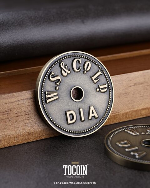 Moeda corporativa personalizada (challenge coin) – presente para funcionários e empresas – 317-20438-WSCLDIA-CG0791C