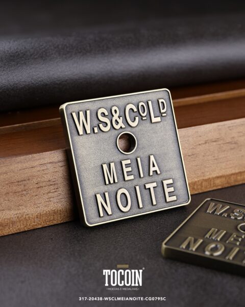 Moeda corporativa personalizada (challenge coin) – presente para funcionários e empresas – 317-20438-WSCLMEIANOITE-CG0795C