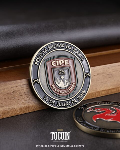 Moeda militar personalizada – challenge coin – 317-20489-CIPEPOLOINDUSTRIAL-CG0797C
