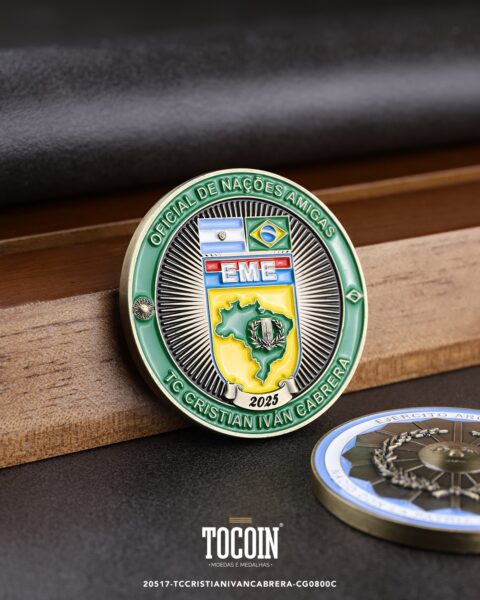 Moeda militar personalizada – challenge coin – 317-20517-TCCRISTIANIVANCABRERA-CG0800C