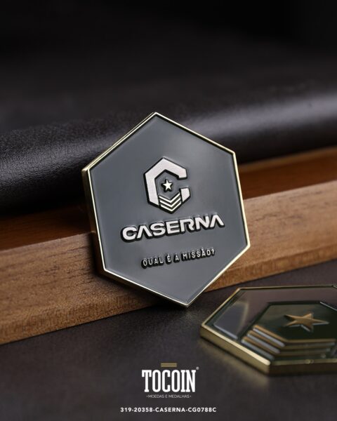 Moeda corporativa personalizada (challenge coin) – presente para funcionários e empresas – 319-20358-CASERNA-CG0788C