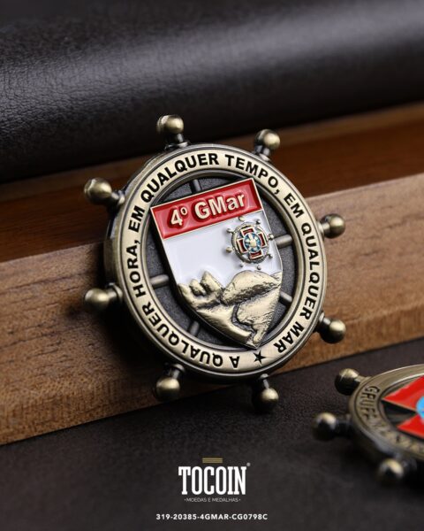 Moeda militar personalizada – challenge coin – 319-20385-4GMAR-CG0798C