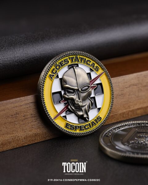 Moeda militar personalizada – challenge coin – 319-20416-COINBOPEPMMA-CG0822C