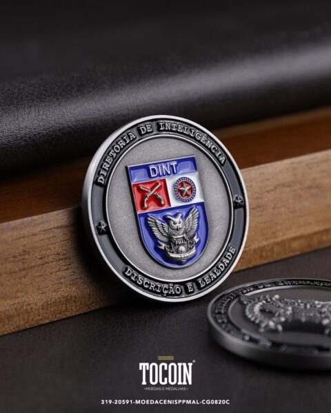 Moeda militar personalizada – challenge coin – 319-20591-MOEDACENISPPMAL-CG0820C